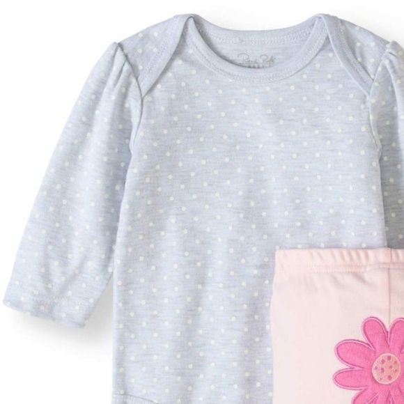 NWT Rene Rofe Baby Girl Hedeghog Bodysuit, Bib and Leggings 3 pieces Set - Picture 3 of 3